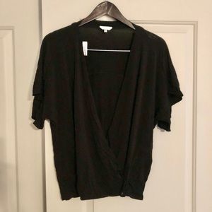 Black vintage Max Mara wrap top